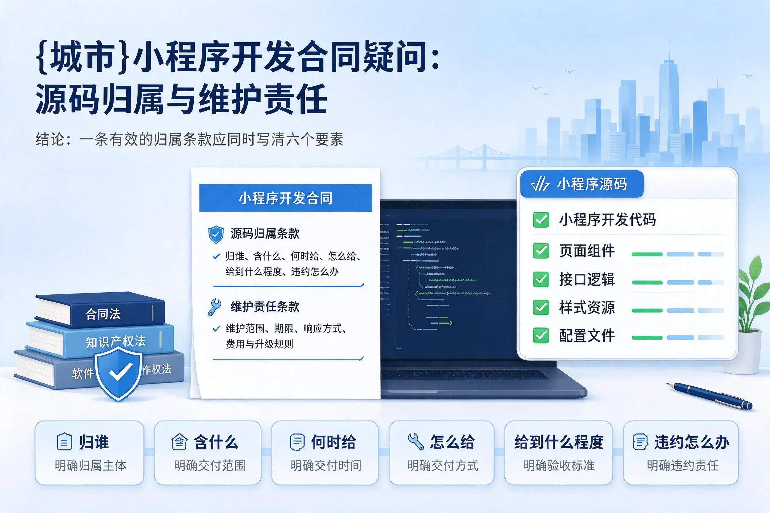 南阳小程序开发合同疑问：源码归属与维护责任