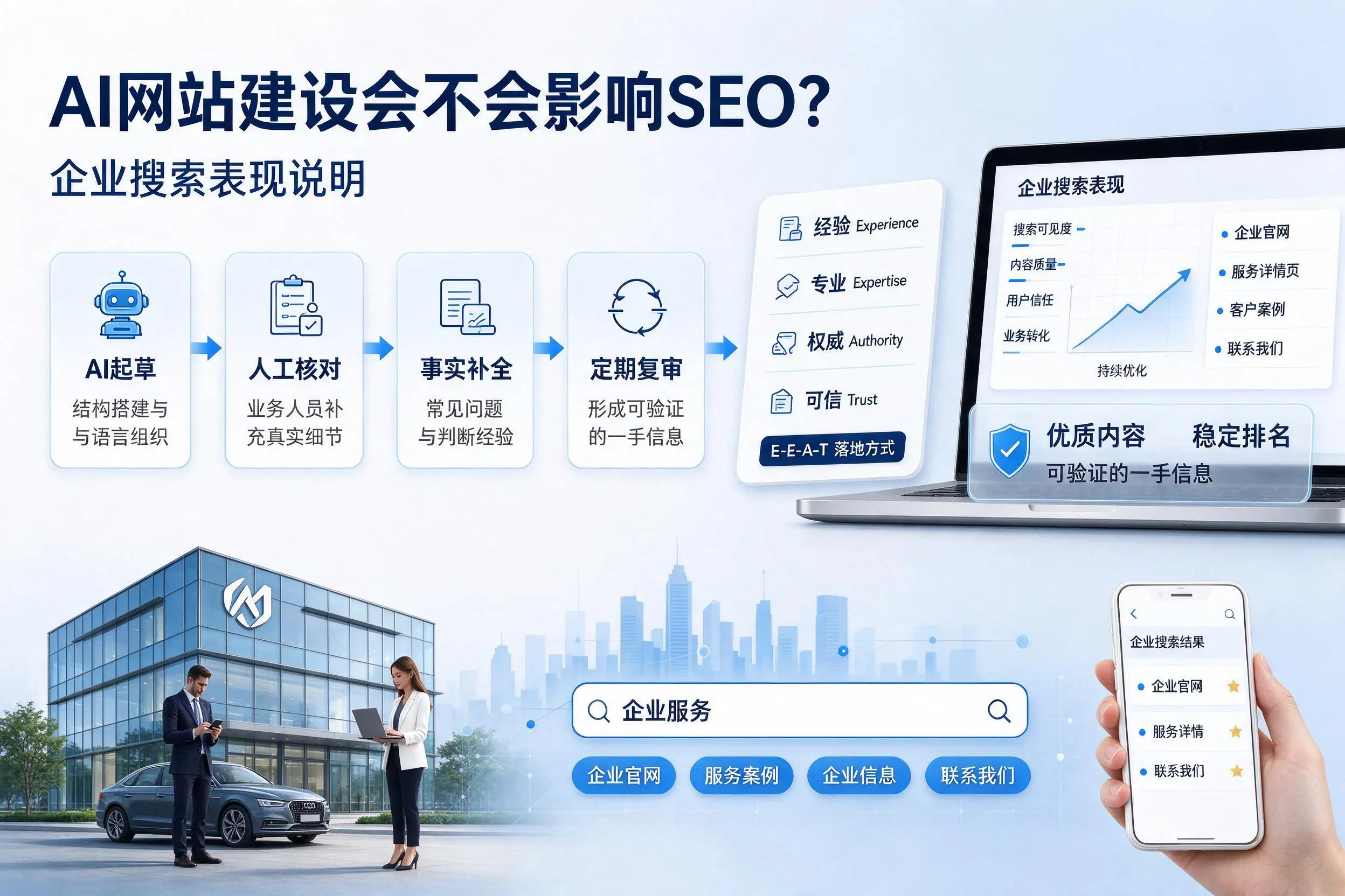 AI网站建设会不会影响SEO？南阳企业搜索表现说明