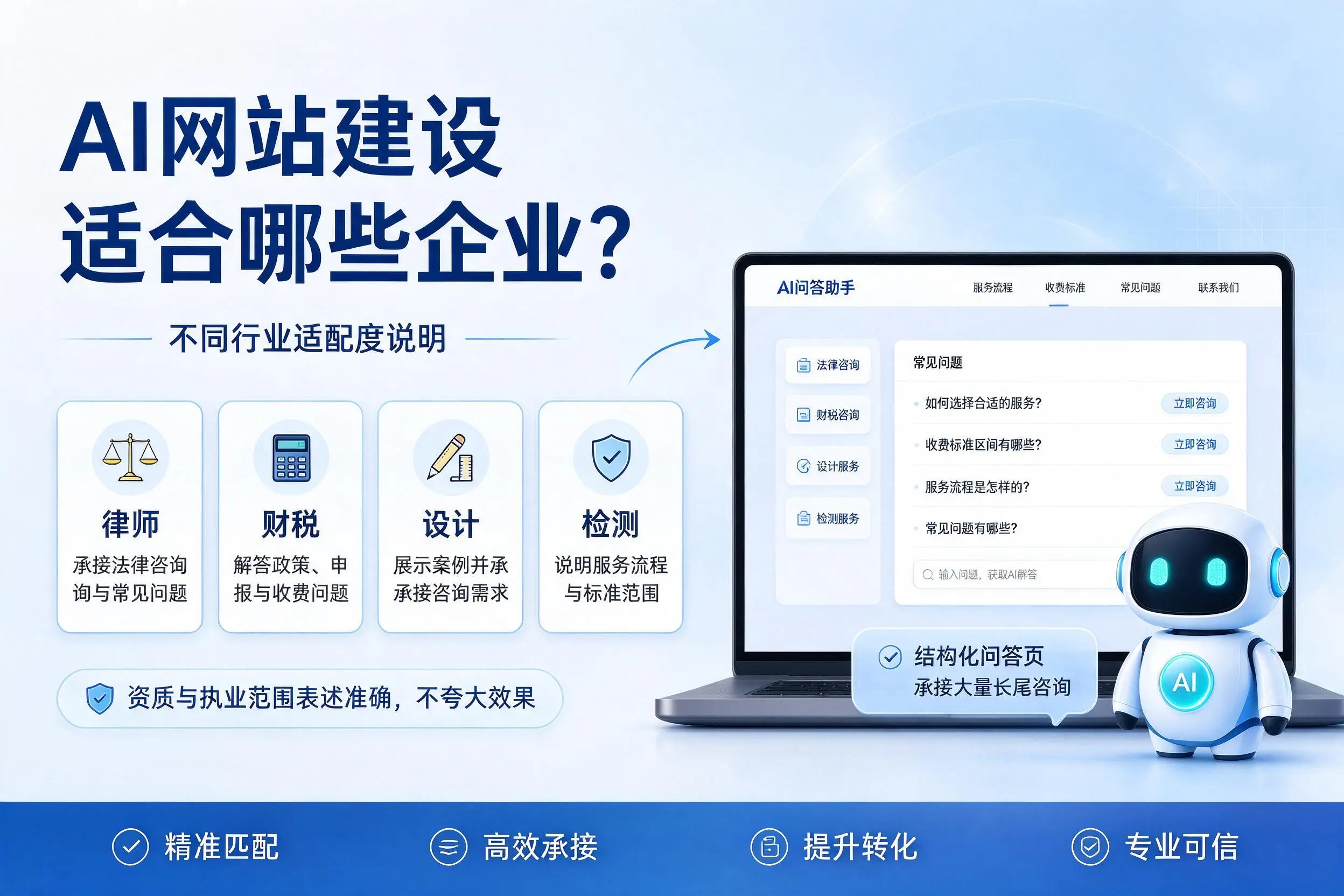 AI网站建设适合哪些企业？南阳不同行业适配度说明